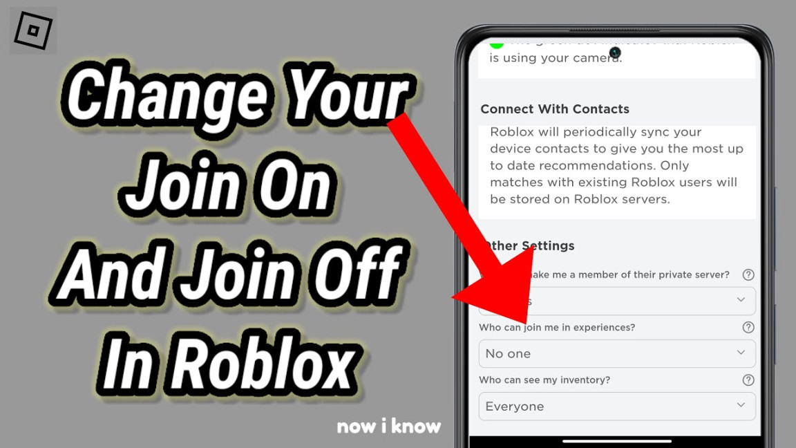 How To Change Join On &Join Off In Roblox