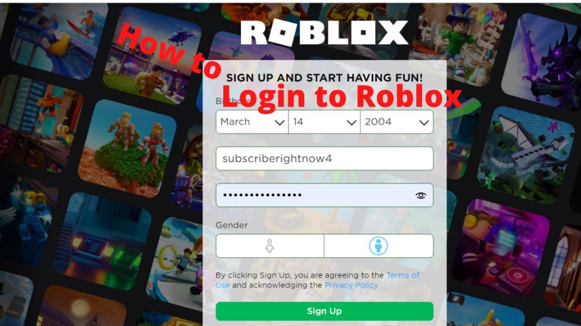 How to login to Roblox